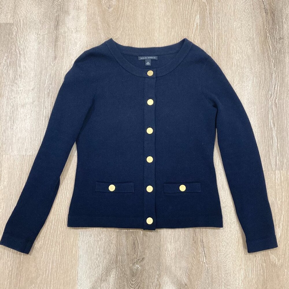Banana Republic Navy Blue Lady Cardigan, size XS